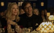 Cate Blanchett and Sacha Baron Cohen (Image via Apple TV+)